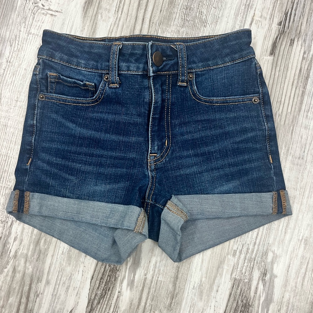 Aeropostale Blue Jean Shorts with Rolled Hem